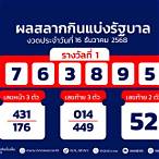 ตรวจหวยเดือนธันวาคม